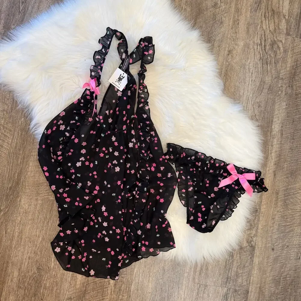 Victoria's Secret Vintage 2 Pc Lingerie Set - Size M